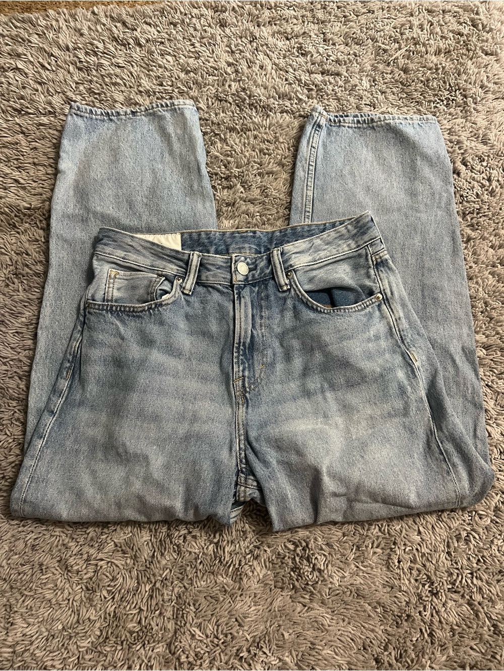 H&M Pale Blue Relaxed-Fit Men’s Jeans